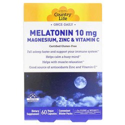 Melatonin 10 Mg w/ Magnesium, Zinc & Vitamin C 1
