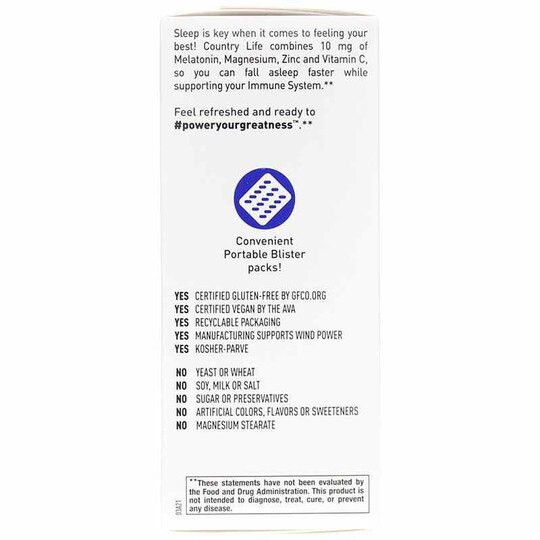 Melatonin 10 Mg w/ Magnesium, Zinc & Vitamin C, 60 Vegan Capsules, CTL