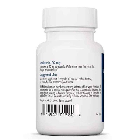Melatonin 20 Mg, 60 Veg Capsules, ARG