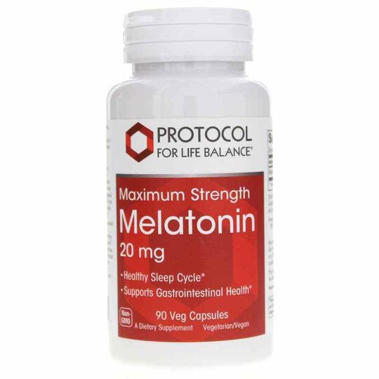 Melatonin 20 Mg Maximum Strength, 90 Veg Capsules, PFLB