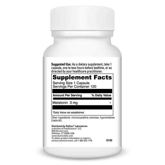 Melatonin-3, 120 Capsules, DL