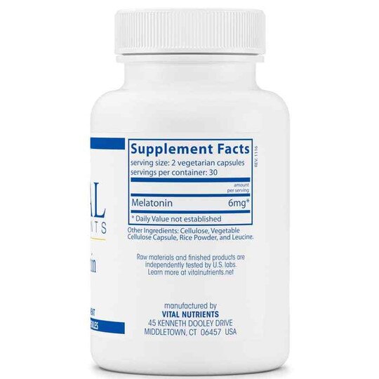 Melatonin 3 Mg, 60 Veg Capsules, VTN