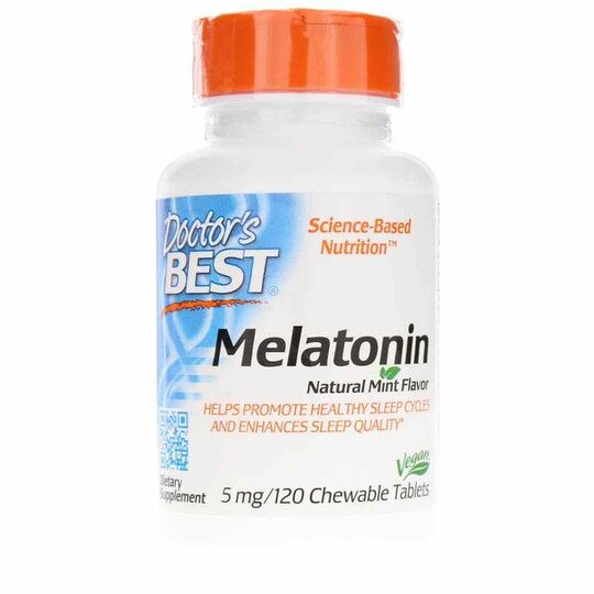 Melatonin 5 Mg, 120 Chewable Tablets, DRB