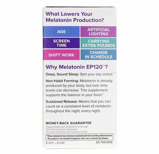 Melatonin EP120 10 Mg Sustained Release, 60 Vegan Tablets, TNT