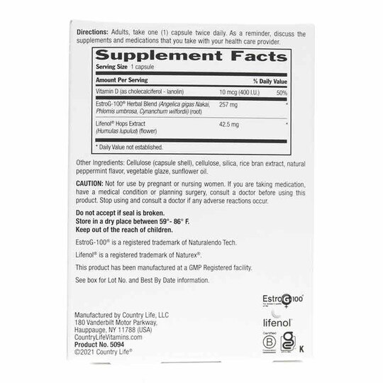 Menopause Rescue, Country Life