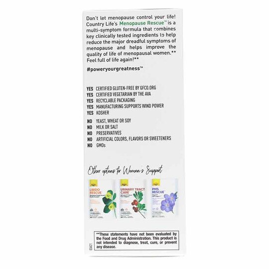 Menopause Rescue, Country Life