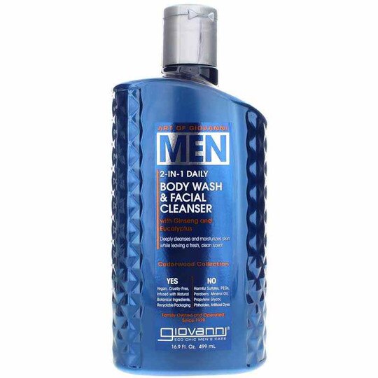 Men's 2-In-1 Body Wash & Facial Cleanser, 16.9 Oz, GIO