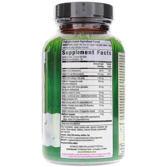 Mental Clarity Information Retention, 60 Liquid Softgel, IRN