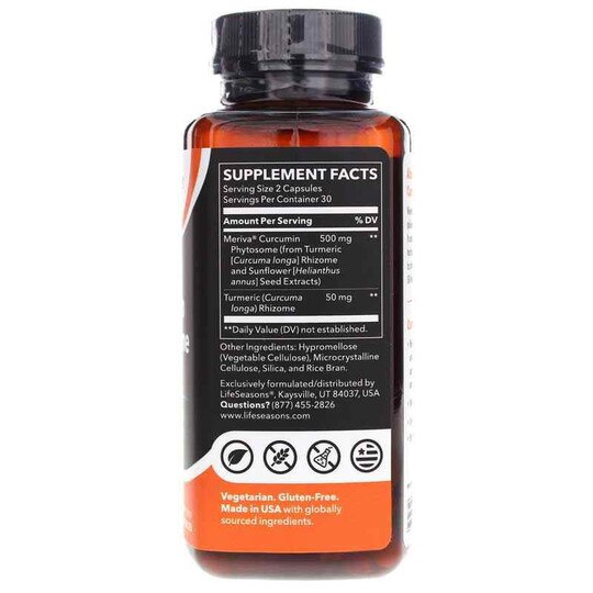 Meriva Curcumin Phytosome 500 Mg, 60 Veg Capsules, LSE