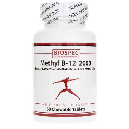 Methyl B-12 2000, 60 Chewable Tablets, BSP