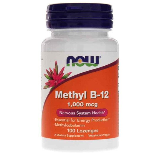 Methyl B-12 1000 Mcg, 100 Lozenges, NOW