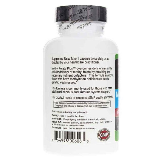 Methyl Folate Plus, 90 Veg Capsules, NBX