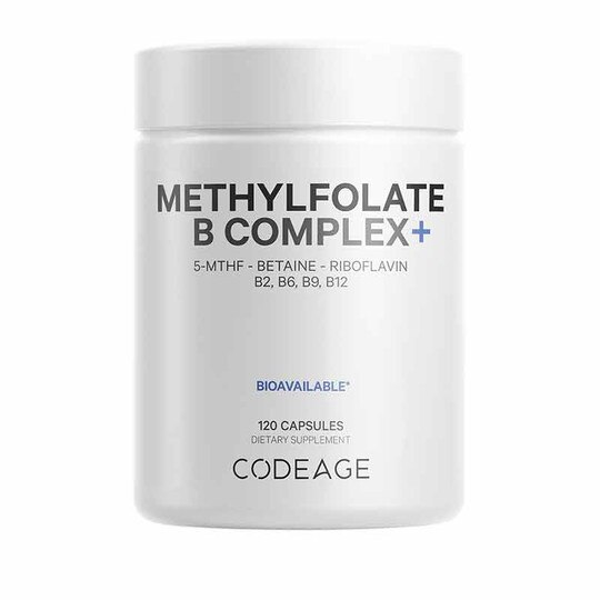 Methylfolate B Complex+, 120 Capsules, CDE