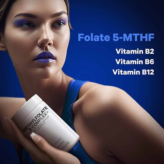 Methylfolate B Complex+, 120 Capsules, CDE