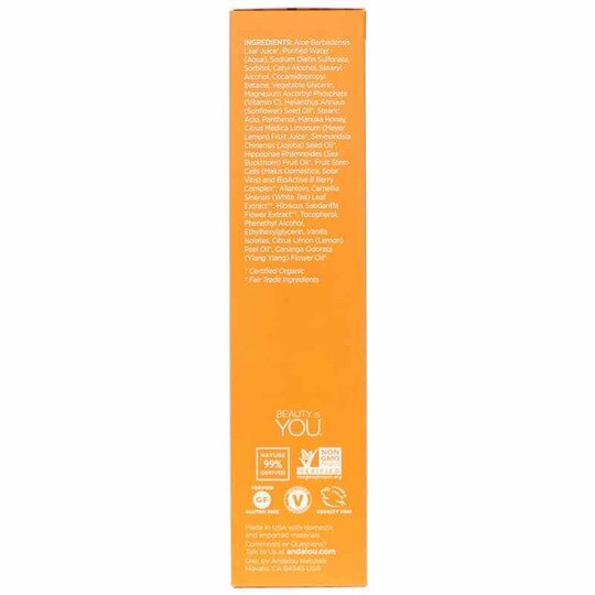 Meyer Lemon Creamy Cleanser, Brightening Formula, 6 Oz, ADN