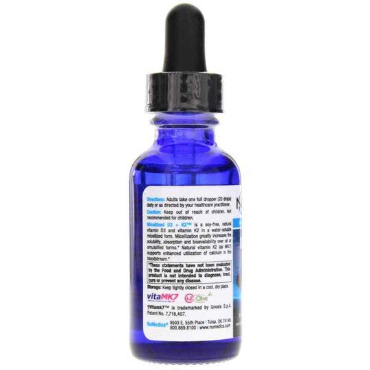 Micellized D3 + K2, 1 Oz, NUM