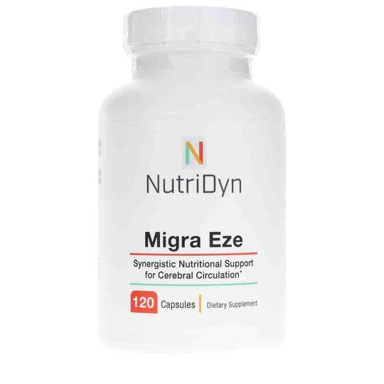 Migra Eze Support for Cerebral Circulation, 120 Capsules, ND