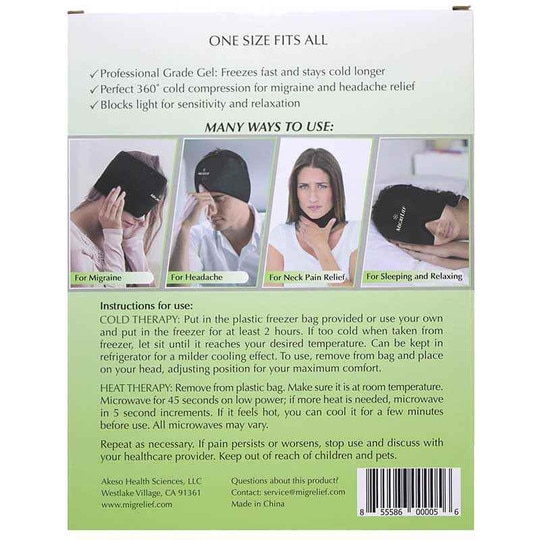 Migraine & Headache Relief Cap, AKS