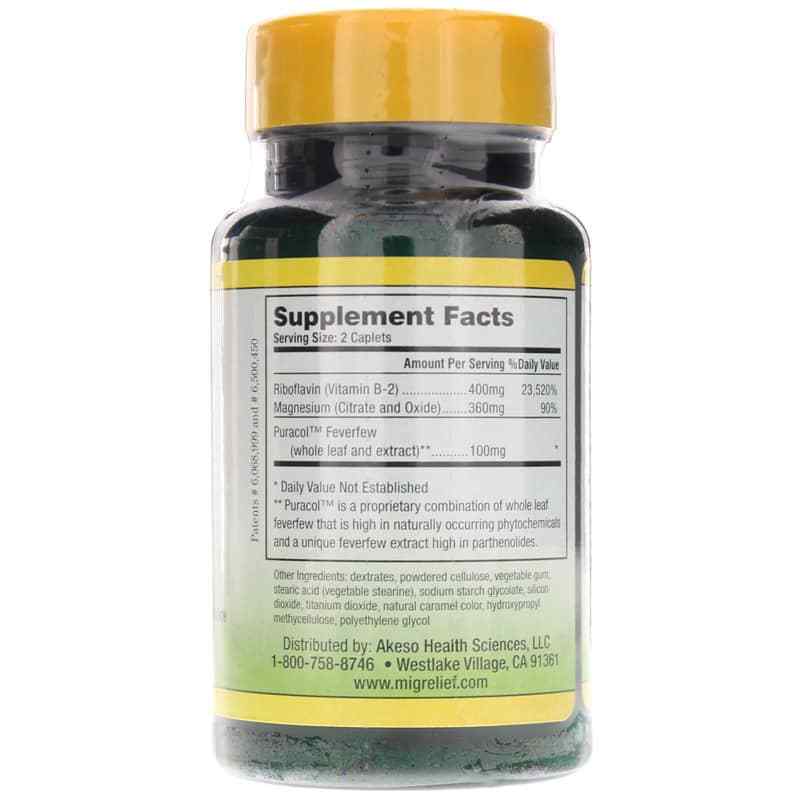 Migrelief for Migraine Sufferers, Akeso