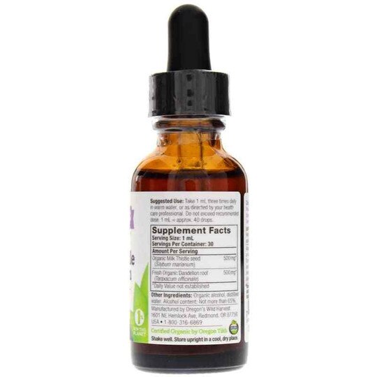 Milk Thistle Dandelion Liquid, 1 Oz, OWH