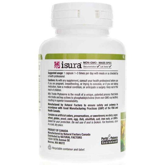 Milk Thistle Phytosome 150 Mg, 90 Capsules, NF