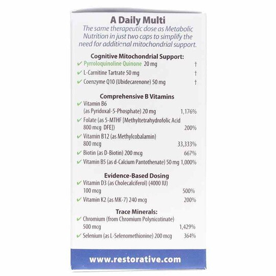Mitochondria Nutrition PQQ, 60 Veg Capsules, RTF