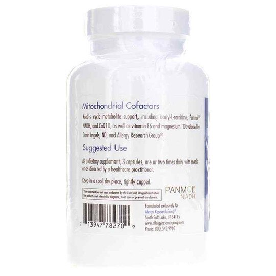 Mitochondrial Cofactors, 90 Veg Capsules, ARG