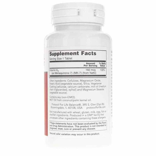 MK-7 Vitamin K2 160 Mcg, 60 Tablets, PFLB