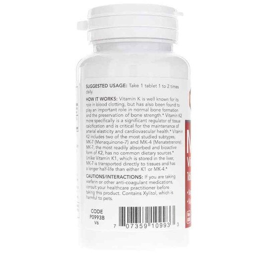 MK-7 Vitamin K2 160 Mcg, 60 Tablets, PFLB