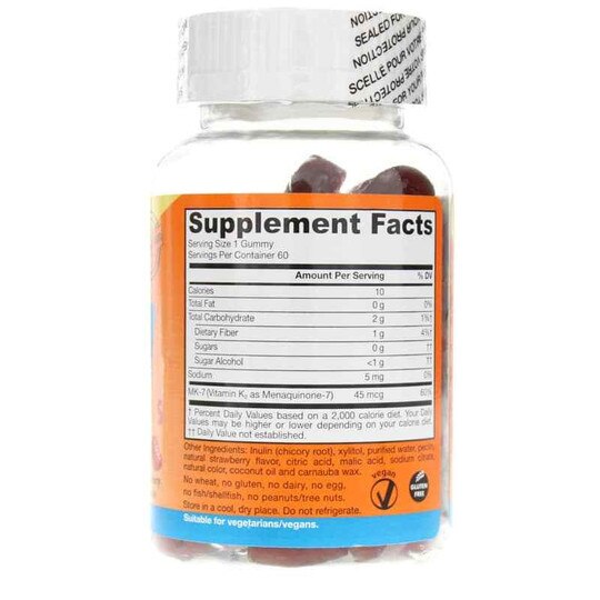 MK7 Vitamin K2 Gummies 45 Mcg, Jarrow Formulas