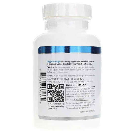 MSM Capsules Fundamental Sulfur, 100 Capsules, DGL