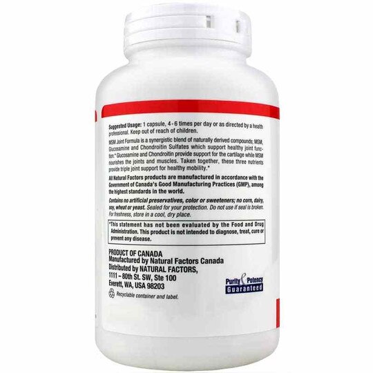 MSM Joint Formula, 180 Capsules, NF