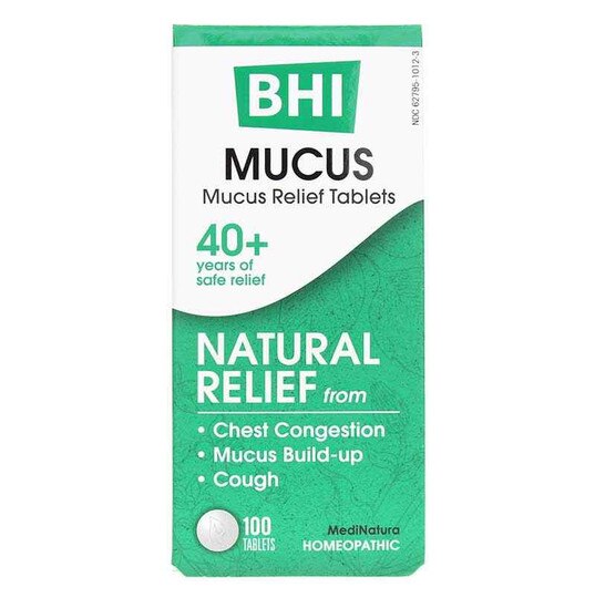 Mucus Relief Tablets, 100 Tablets, BHI