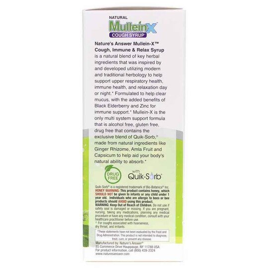 Mullein-X Cough Syrup Immune & Relax, 4 Oz, NAN