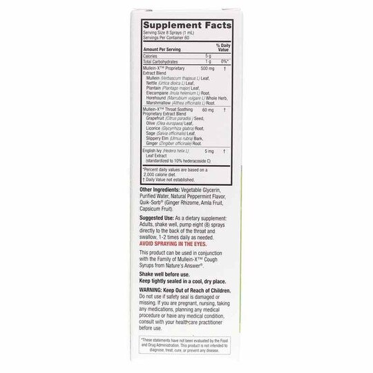 Mullein-X Throat Spray On-The-Go, 2 Oz, NAN