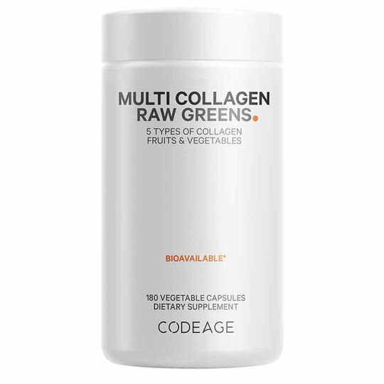Multi Collagen Raw Greens, 180 Capsules, CDE
