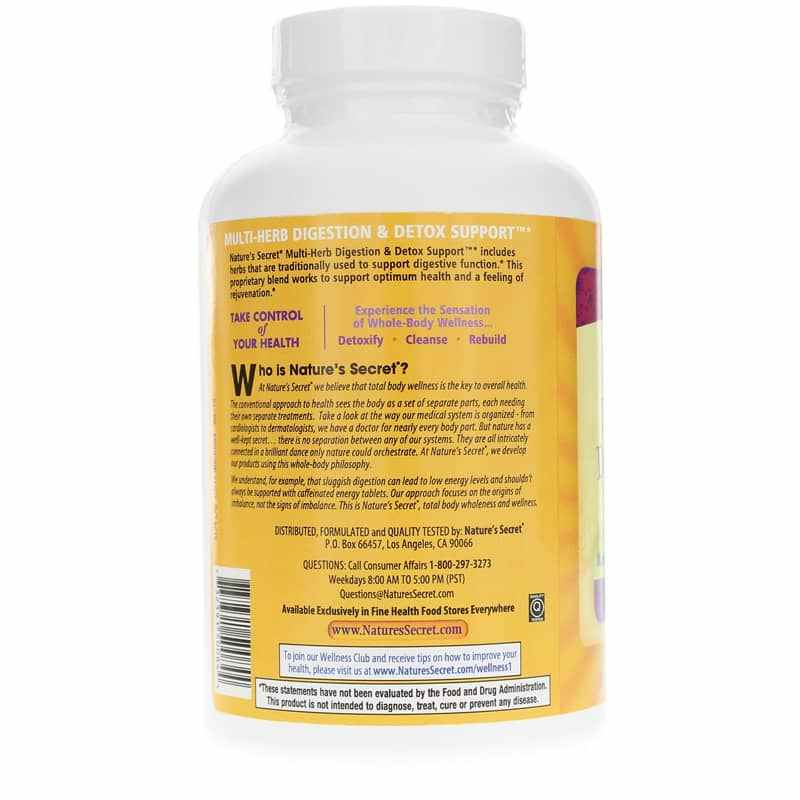 MultiHerb Digestion & Detox Support Tablets, Natures Secret
