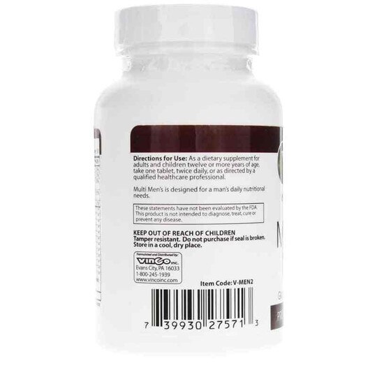 Multi Men's with Digestive Enzymes, 60 Tablets, VNC