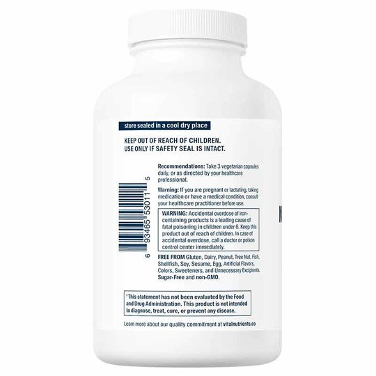 Multi-Nutrients (with Copper & Iron), 180 Capsules, VTN