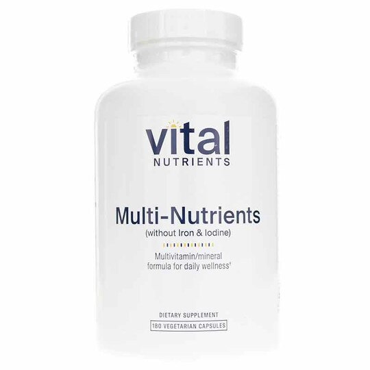 Multi-Nutrients No Iron or Iodine, 180 Veg Capsules, VTN
