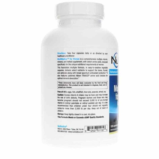MultiMedica for Women Copper Free, 120 Veg Capsules, NUM