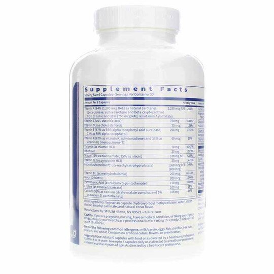 Multithera 1 Multiple Plus Vitamin K Iron-Free, 180 Caps, KL