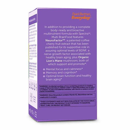 Multivitamin Brainfood, 60 Capsules, ZHL