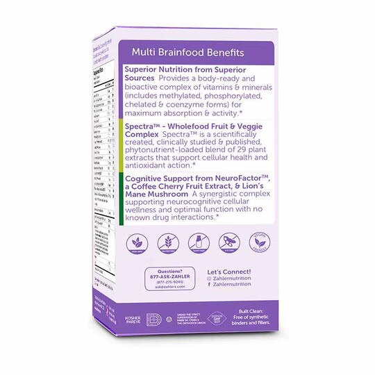 Multivitamin Brainfood, 60 Capsules, ZHL