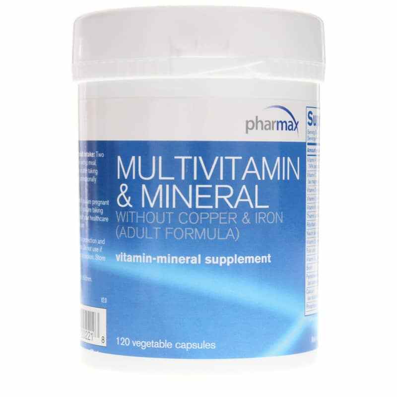 Multivitamin & Mineral (without Copper & Iron) Adult Formula, Pharmax