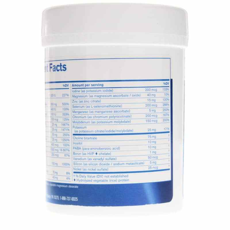 Multivitamin & Mineral (without Copper & Iron) Adult Formula, Pharmax