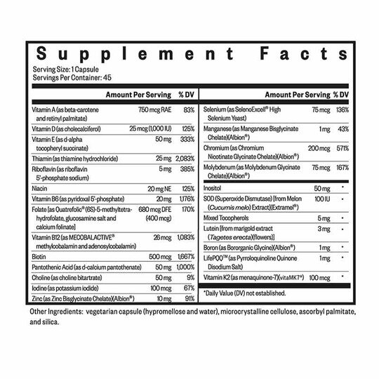 Multivitamin One, 45 Veg Capsules, SKH