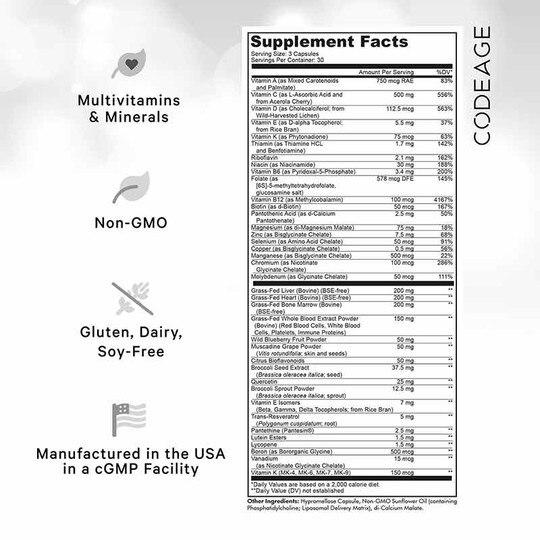 Multivitamin Performance Elite Max, 90 Capsules, CDE