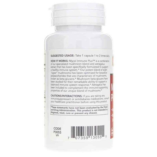 Mycel Immune Plus, 90 Veg Capsules, PFLB