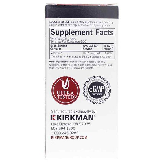 Kirkman Mycelized Vitamin A